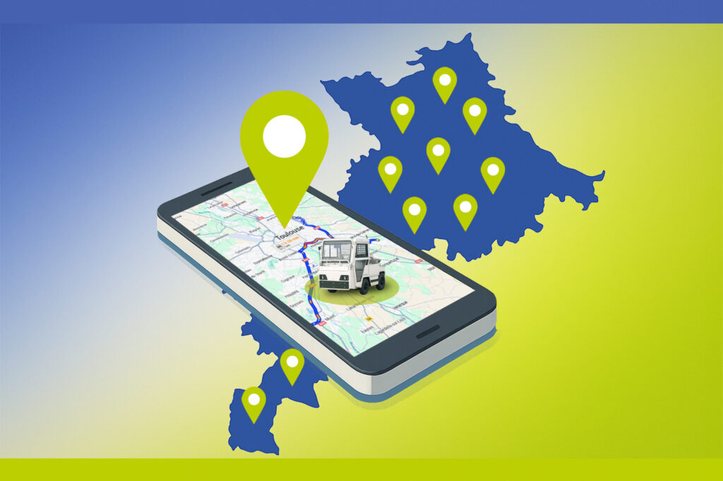 géofencing d'une flotte électrique en Occitanie